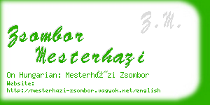 zsombor mesterhazi business card